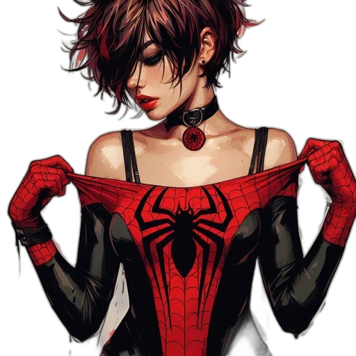 mask, dress, comic book art, concept art transparent PNG cut-out
