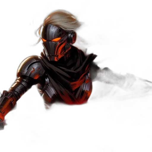 sword, weapon, mask, robot transparent PNG cut-out