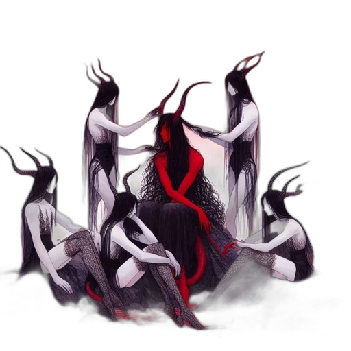 creature, dragon, crown, mask transparent PNG cut-out