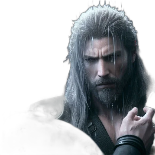sword, hair, fantasy art, concept art transparent PNG cut-out