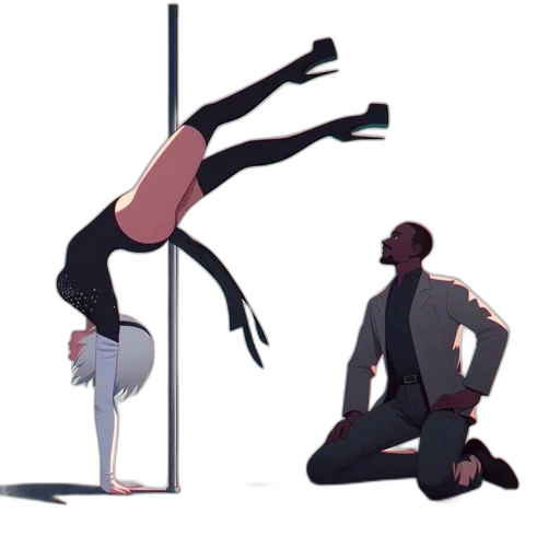 staff, concept art, pixel art, cyberpunk transparent PNG cut-out