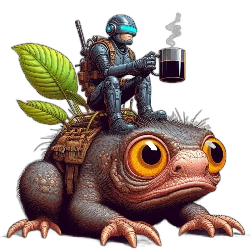 dragon, robot, creature, animal transparent PNG cut-out