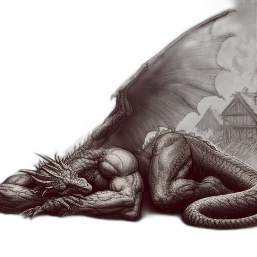 dragon, creature, animal, concept art transparent PNG cut-out
