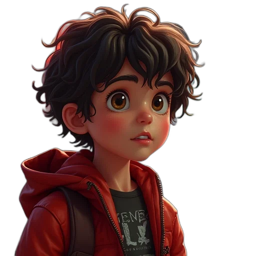 jacket, face, concept art, comic book art transparent PNG cut-out