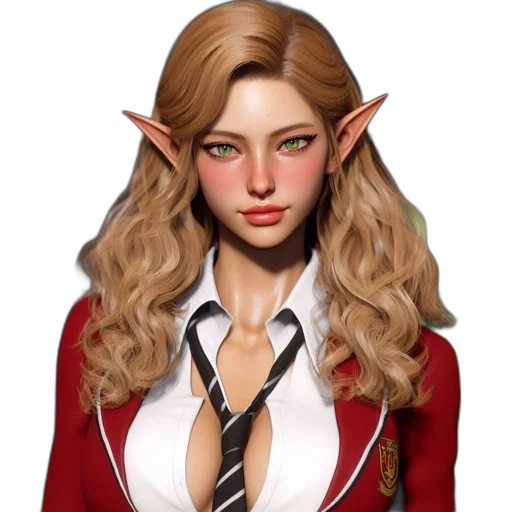 staff, face, jacket, fantasy art transparent PNG cut-out
