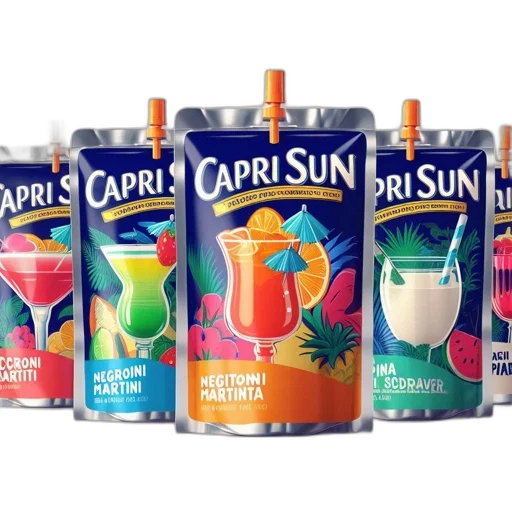 bottle, vaporwave, various, pouches transparent PNG cut-out