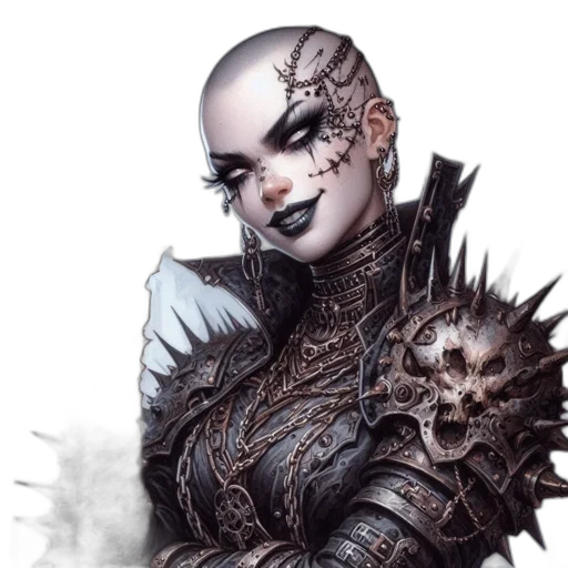 face, staff, mask, fantasy art transparent PNG cut-out