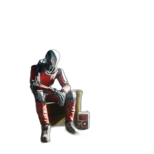 robot, weapon, sword, mask transparent PNG cut-out