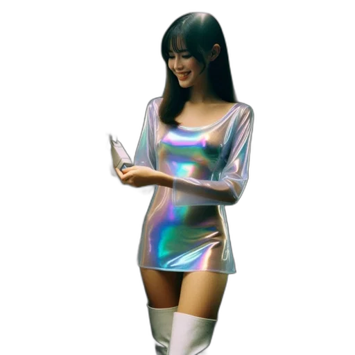 dress, robot, staff, jacket transparent PNG cut-out
