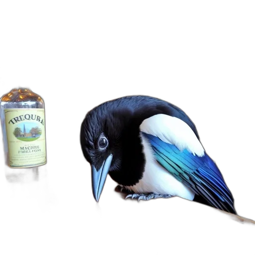 animal, bottle, food, photorealistic transparent PNG cut-out