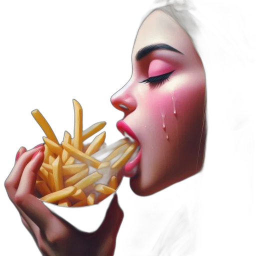 food, face, photorealistic, concept art transparent PNG cut-out