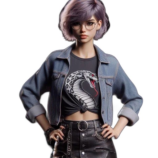 jacket, concept art, cyberpunk, 3d render transparent PNG cut-out