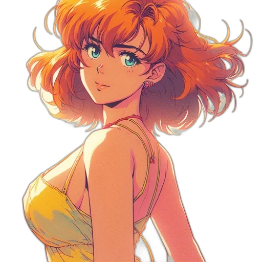 dress, anime, watercolor, concept art transparent PNG cut-out