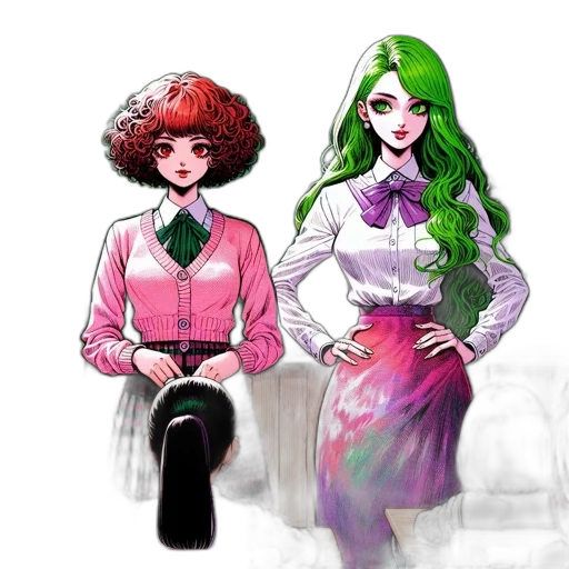 dress, concept art, fantasy art, comic book art transparent PNG cut-out