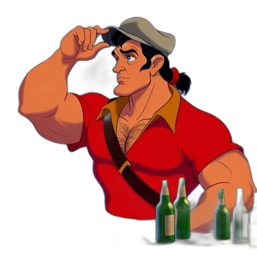 bottle, hat, cartoon, concept art transparent PNG cut-out