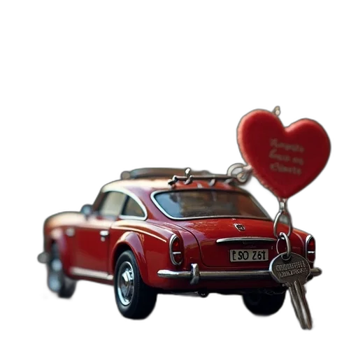 car, weapon, jewelry, 3d render transparent PNG cut-out