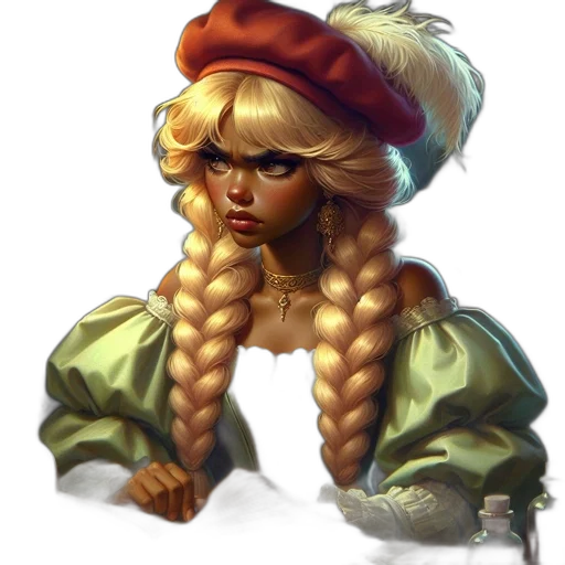 hat, crown, face, fantasy art transparent PNG cut-out