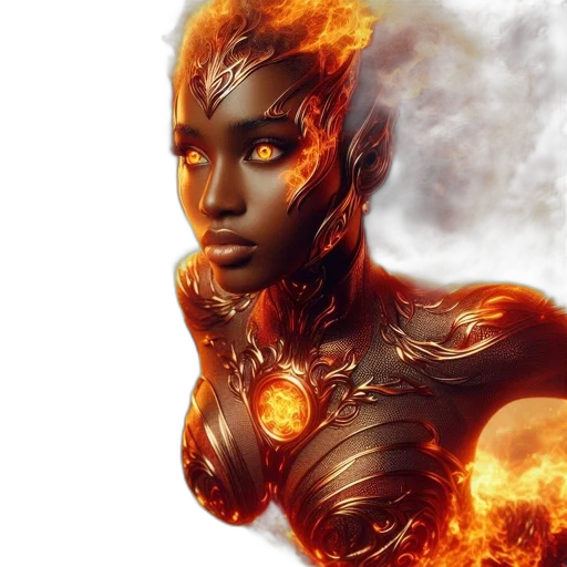 fantasy art, concept art, comic book art, 3d render transparent PNG cut-out