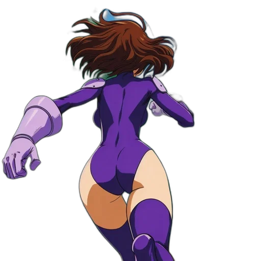 robot, dress, hair, creature transparent PNG cut-out