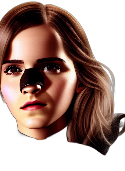 face, mask, photorealistic, 3d render transparent PNG cut-out