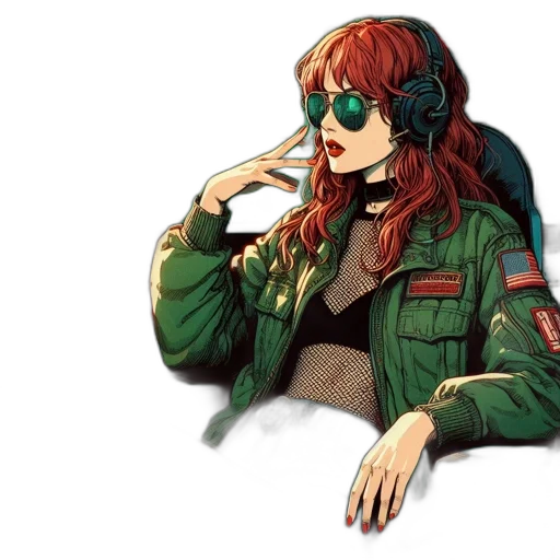 jacket, cyberpunk, pixel art, vaporwave transparent PNG cut-out
