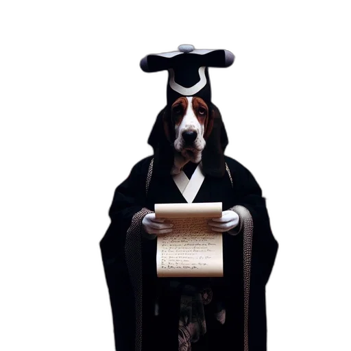 staff, animal, hat, dress transparent PNG cut-out