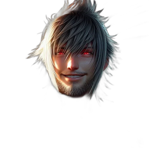 face, mask, hair, creature transparent PNG cut-out