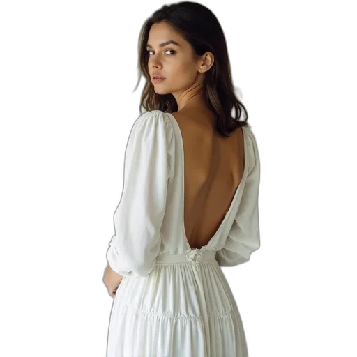 dress, jacket, staff, jewelry transparent PNG cut-out