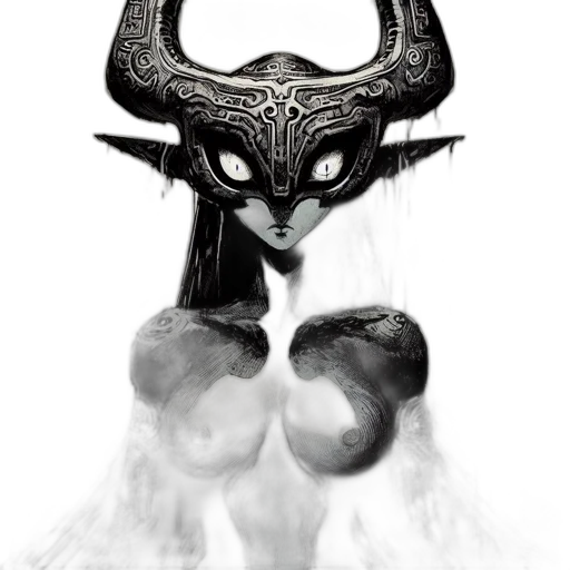 mask, dragon, creature, crown transparent PNG cut-out