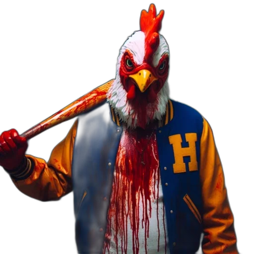 mask, jacket, animal, staff transparent PNG cut-out