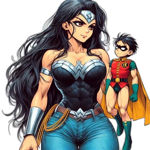 comic book art, cartoon, concept art, fantasy art transparent PNG cut-out