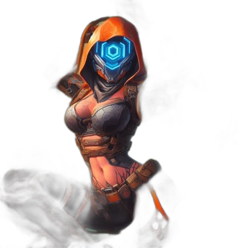 mask, robot, staff, weapon transparent PNG cut-out