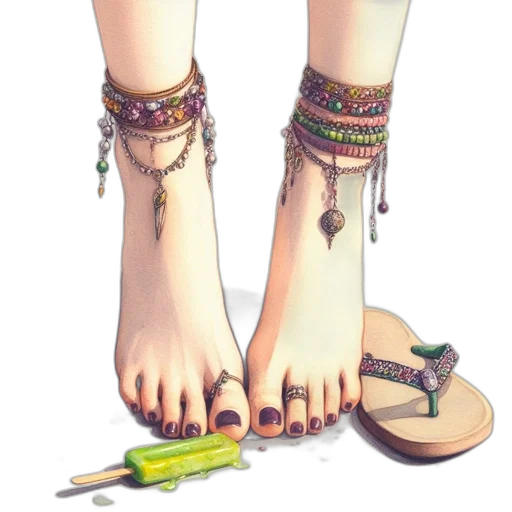 jewelry, shoes, weapon, staff transparent PNG cut-out