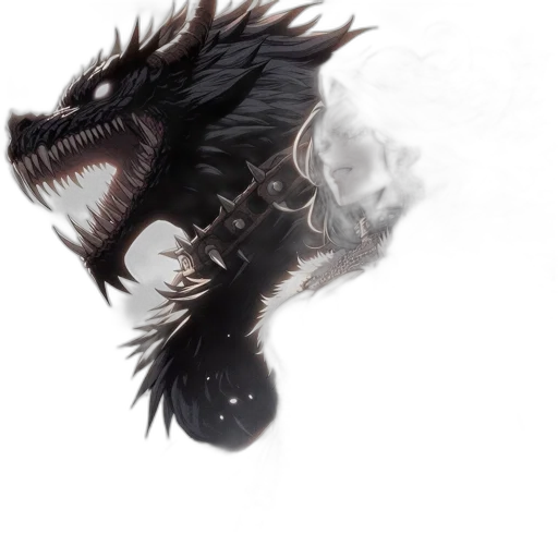 dragon, creature, animal, mask transparent PNG cut-out
