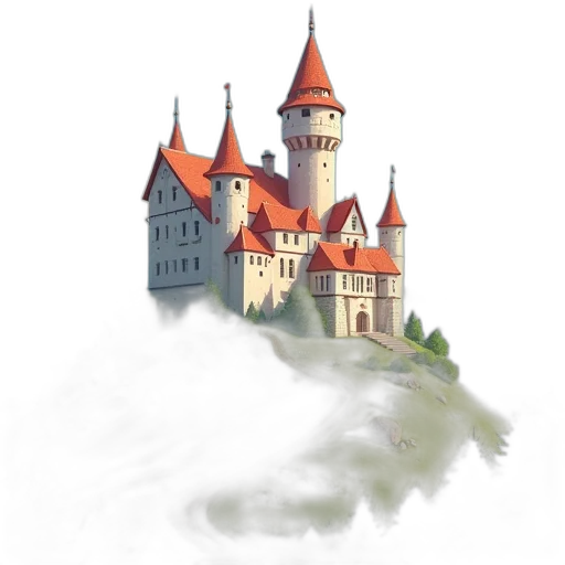 crown, building, staff, dragon transparent PNG cut-out