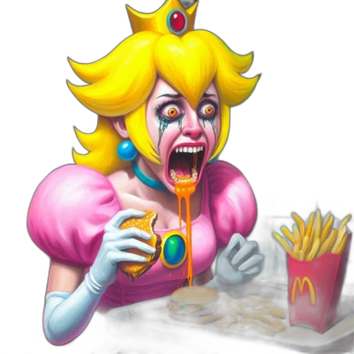 food, crown, creature, face transparent PNG cut-out