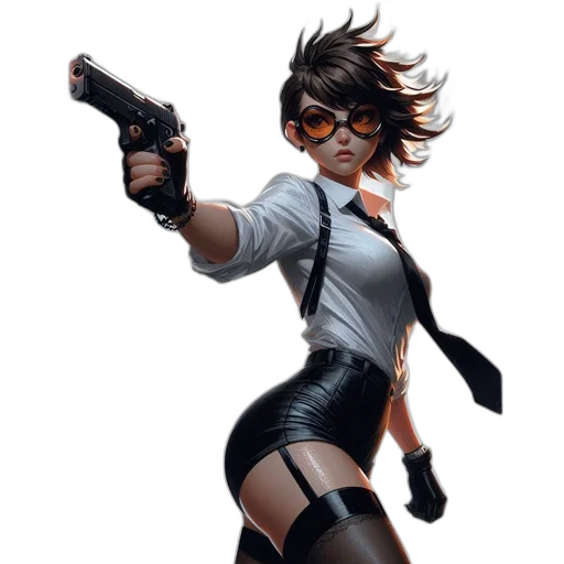 weapon, comic book art, concept art, cyberpunk transparent PNG cut-out
