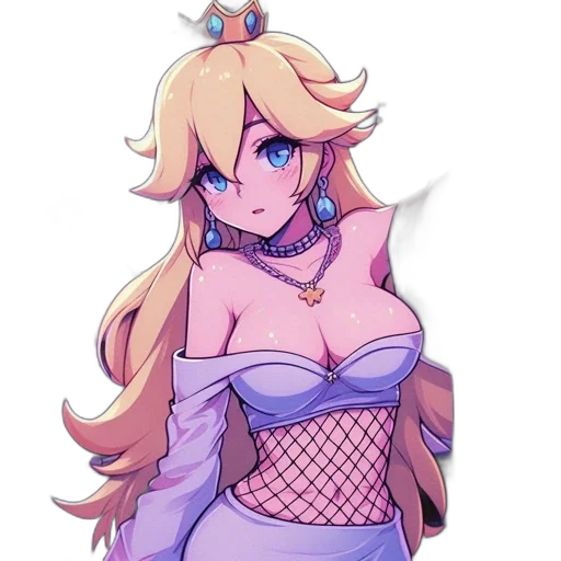 dress, crown, staff, pixel art transparent PNG cut-out