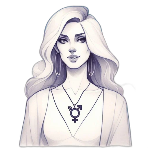 jewelry, face, staff, dress transparent PNG cut-out