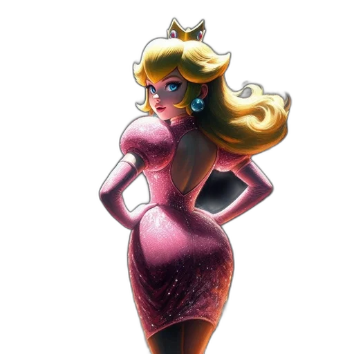 dress, crown, concept art, pixel art transparent PNG cut-out