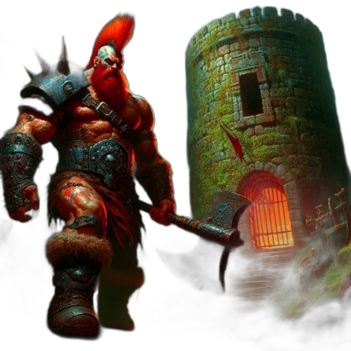 concept art, fantasy art, 3d render, fog transparent PNG cut-out
