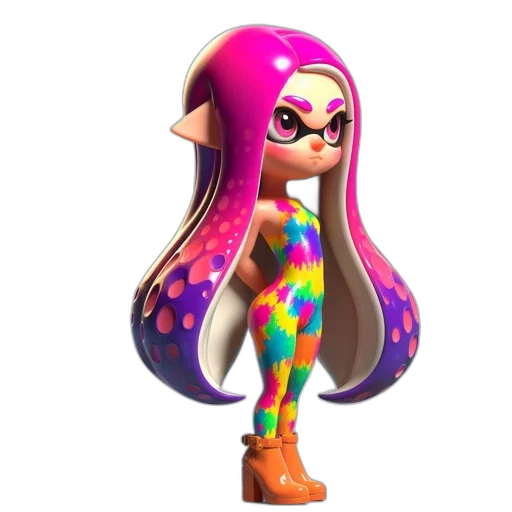 dress, hair, jacket, weapon transparent PNG cut-out