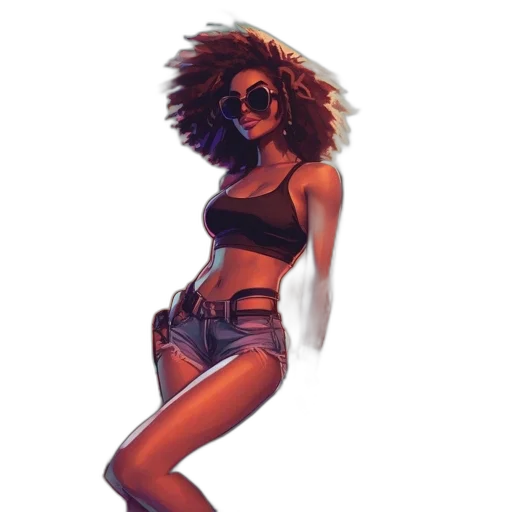 hair, jacket, dress, concept art transparent PNG cut-out