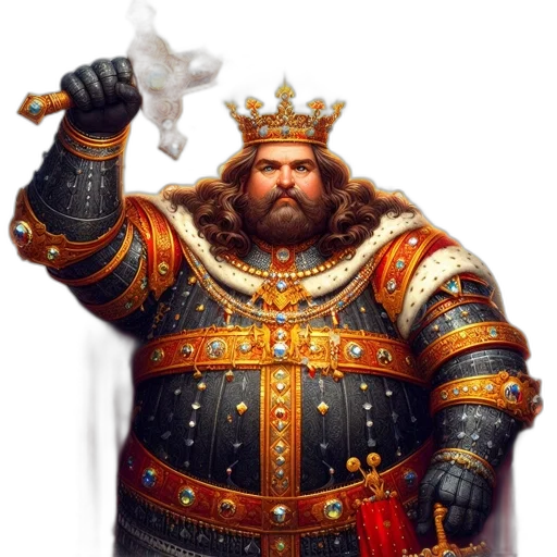 crown, sword, staff, fantasy art transparent PNG cut-out