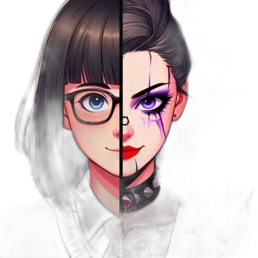 mask, face, anime, cyberpunk transparent PNG cut-out
