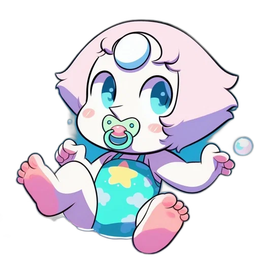 creature, robot, staff, vaporwave transparent PNG cut-out