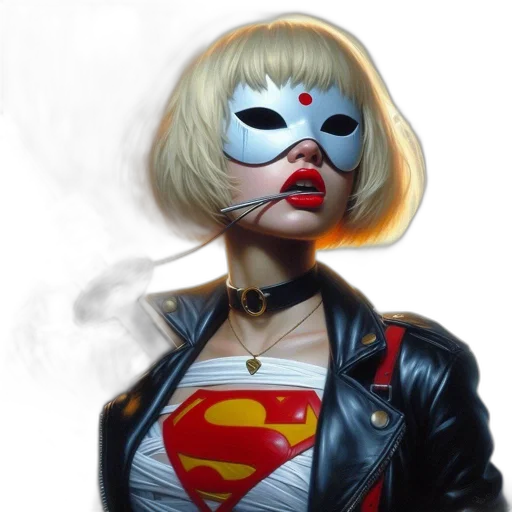 mask, face, comic book art, concept art transparent PNG cut-out