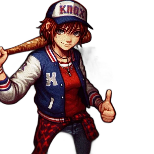 jacket, weapon, staff, pixel art transparent PNG cut-out