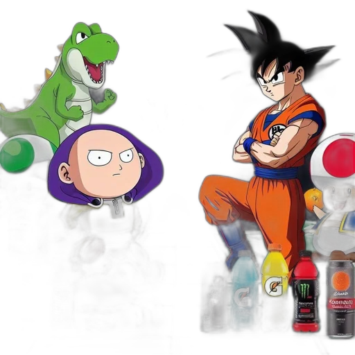 concept art, cartoon, 3d render, pixel art transparent PNG cut-out