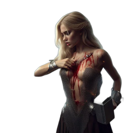 dress, sword, concept art, fantasy art transparent PNG cut-out